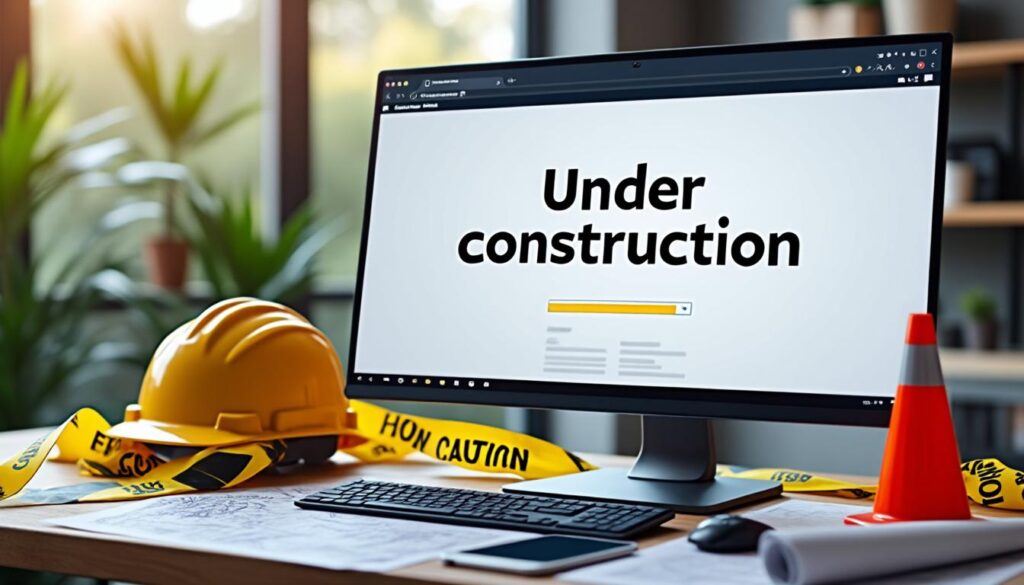 découvrez pourquoi un label 'under construction' est essentiel pour informer vos visiteurs et améliorer l'expérience utilisateur pendant la maintenance de votre site web.